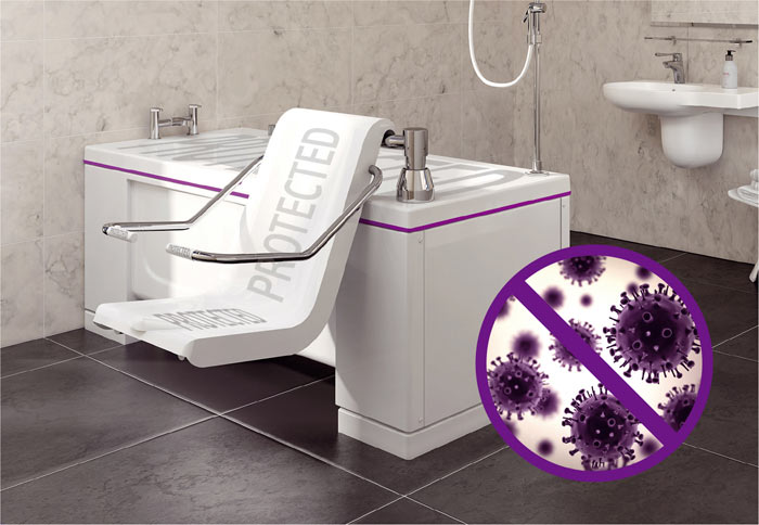 walk in bath with biocote icon